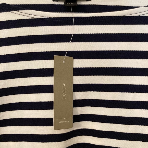 NWT J.Crew short sleeve striped cotton dress - Picture 4 of 8